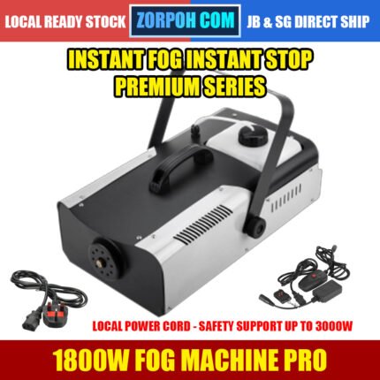 1800W Fog Machine Pro INSTANT FOG & INSTANT STOP for professional stage performance fogging effect